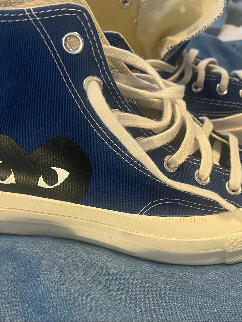 Converse x comme Des garcons PLAY chuck 70 high sneakers - Picture 2 of 6
